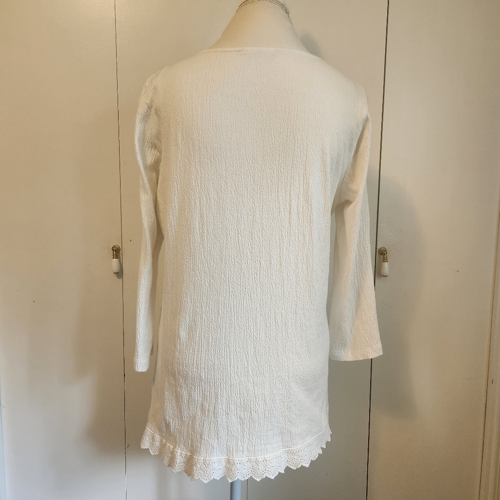 SOFT SURROUNDINGS CANARY ISLAND TUNIC SIZE M - Picture 4 of 8